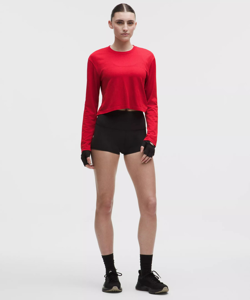 lululemon Swiftly Perforated Stripe Long-Sleeve Shirt outlook