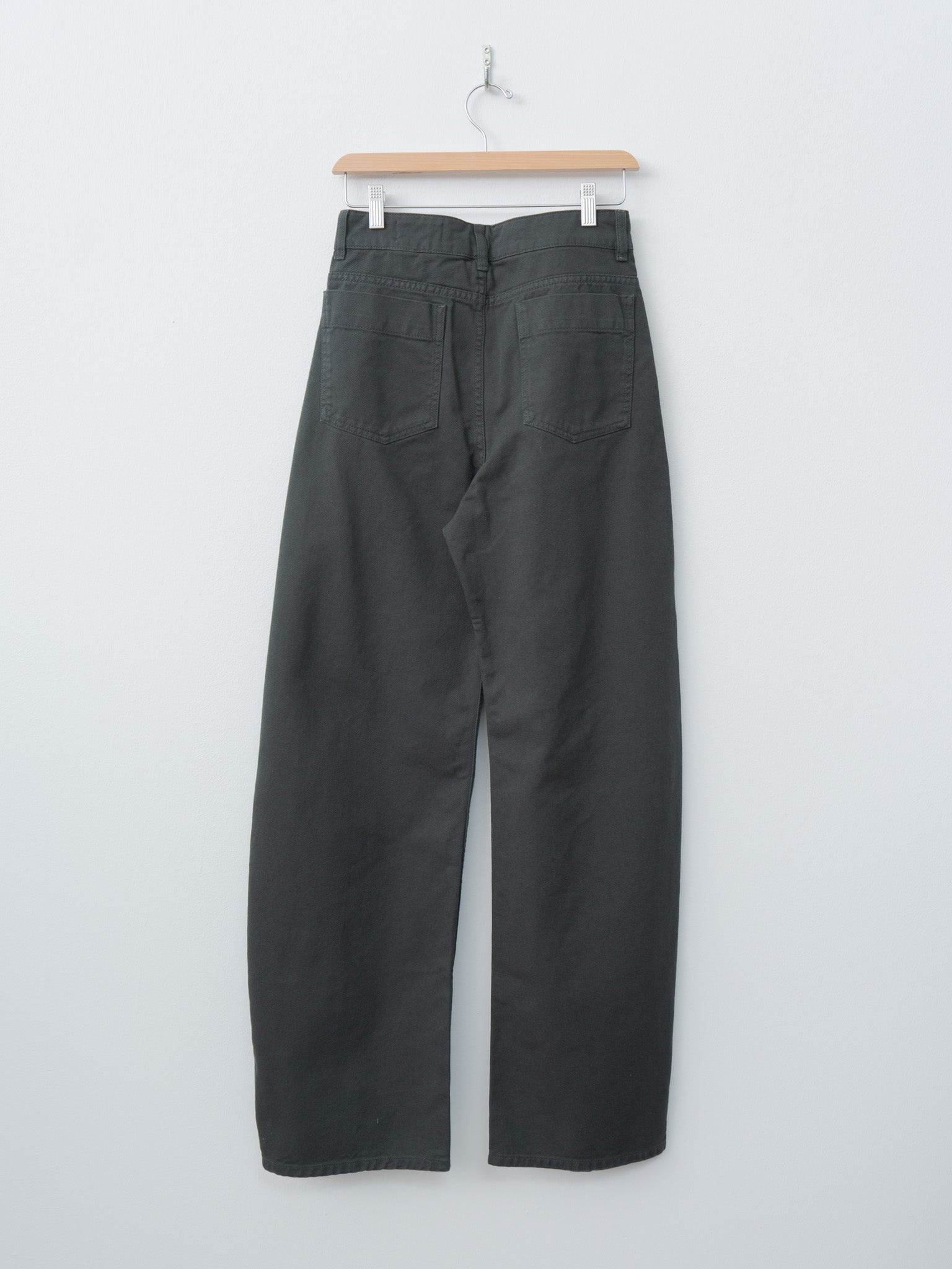 High Waisted Curved Pants - Carbon Blue - 9