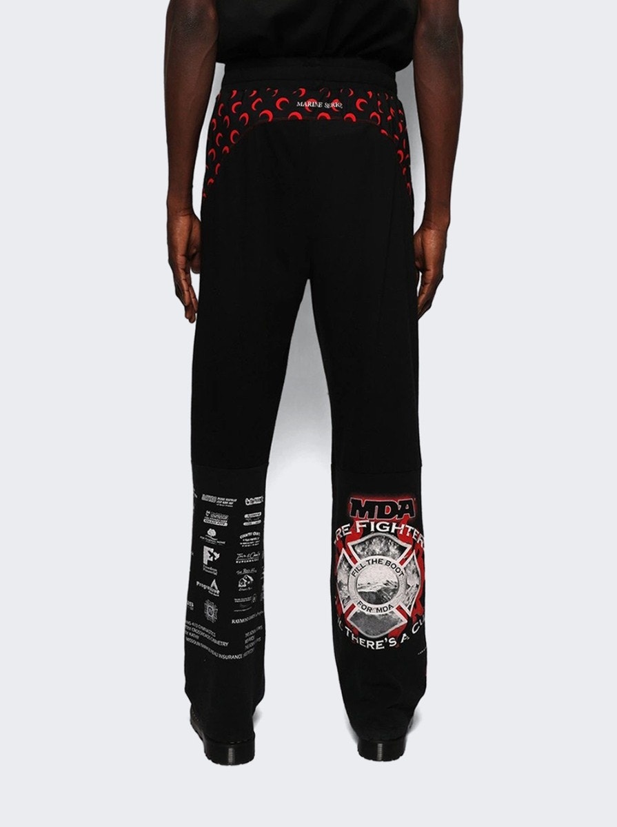 Regenerated Graphic T-shirts Track Pants Black - 5