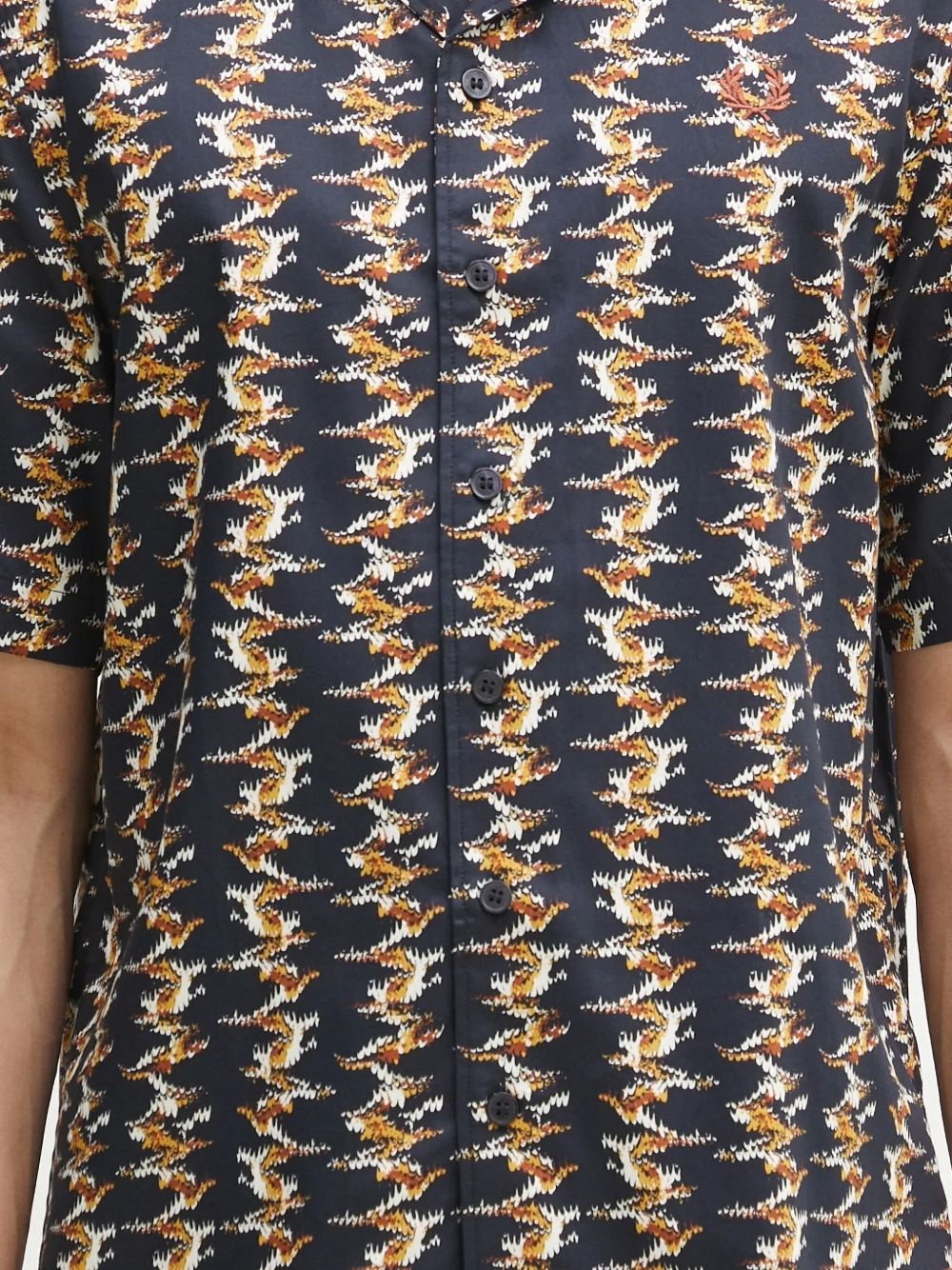 camp-collar patterned shirt - 5