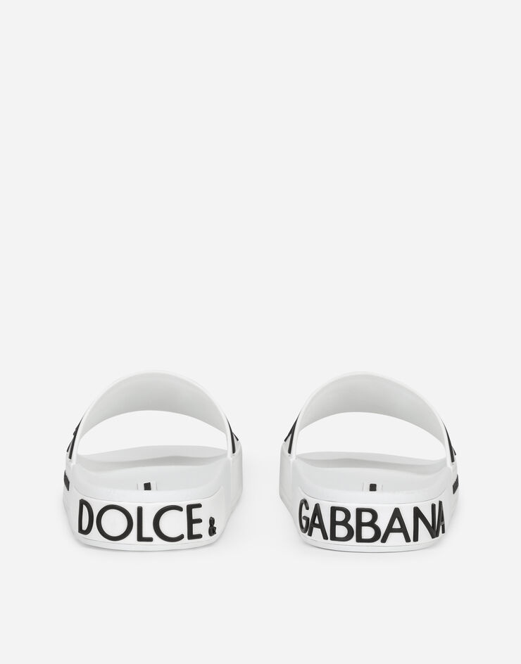 Rubber beachwear sliders with DG logo - 3