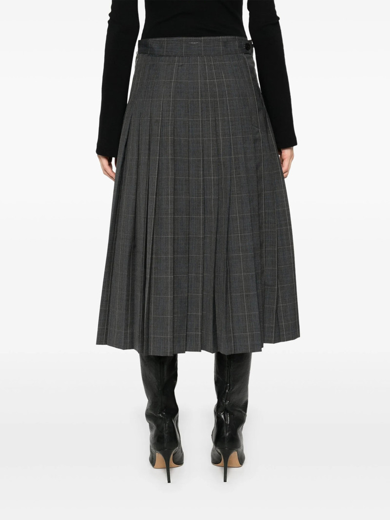 BALENCIAGA Checked Midi Skirt outlook