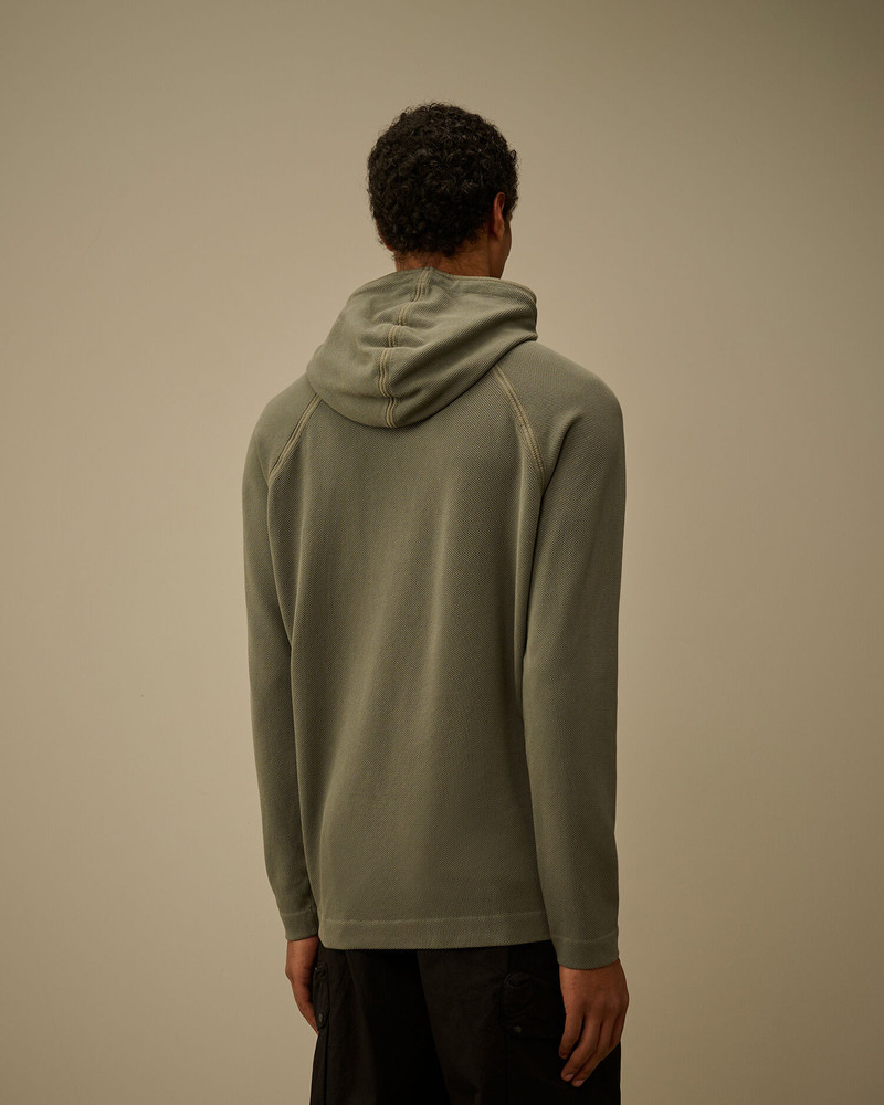 Heavy Piquet Hooded Sweatshirt 4