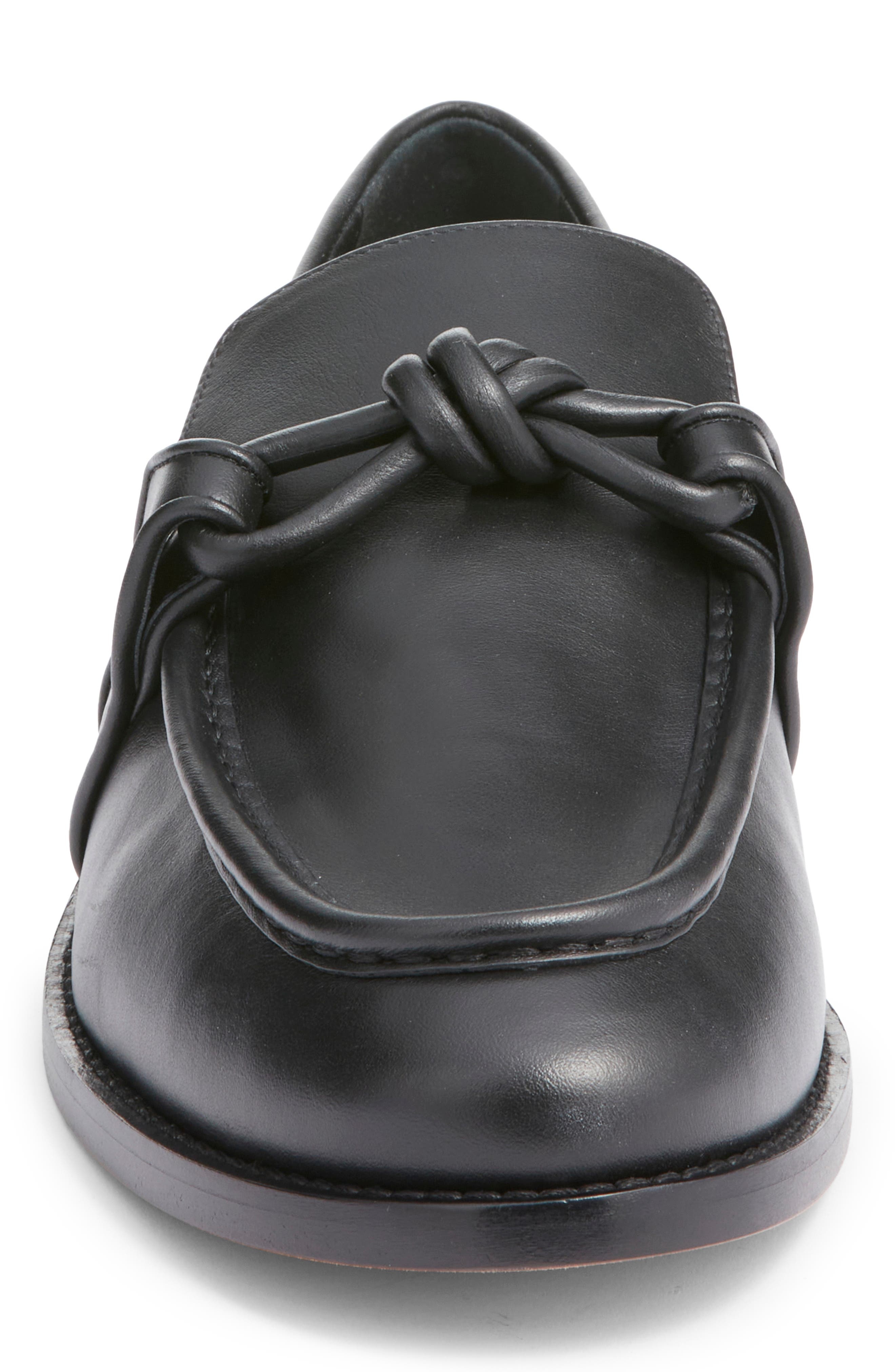 Bottega Veneta Astaire Knot Bit Loafer in 1000 Black at Nordstrom - 4