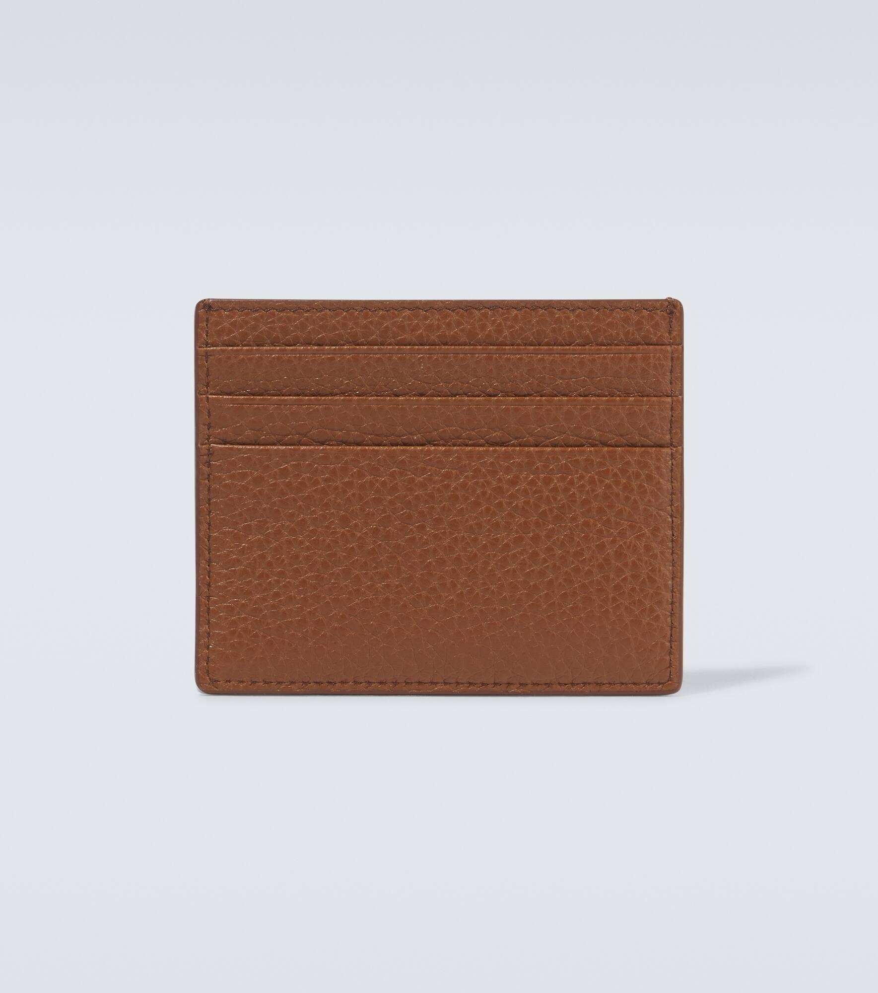Logo leather card holder - 2