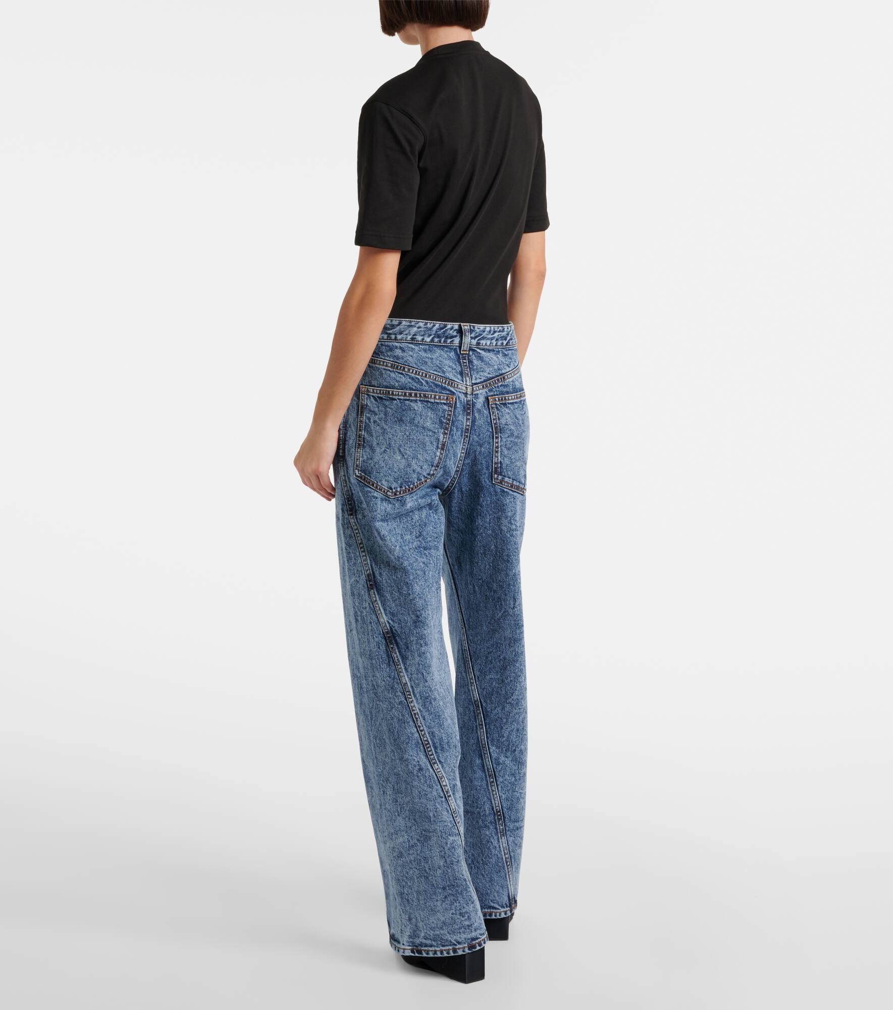 Twisted high-rise wide-leg jeans - 3