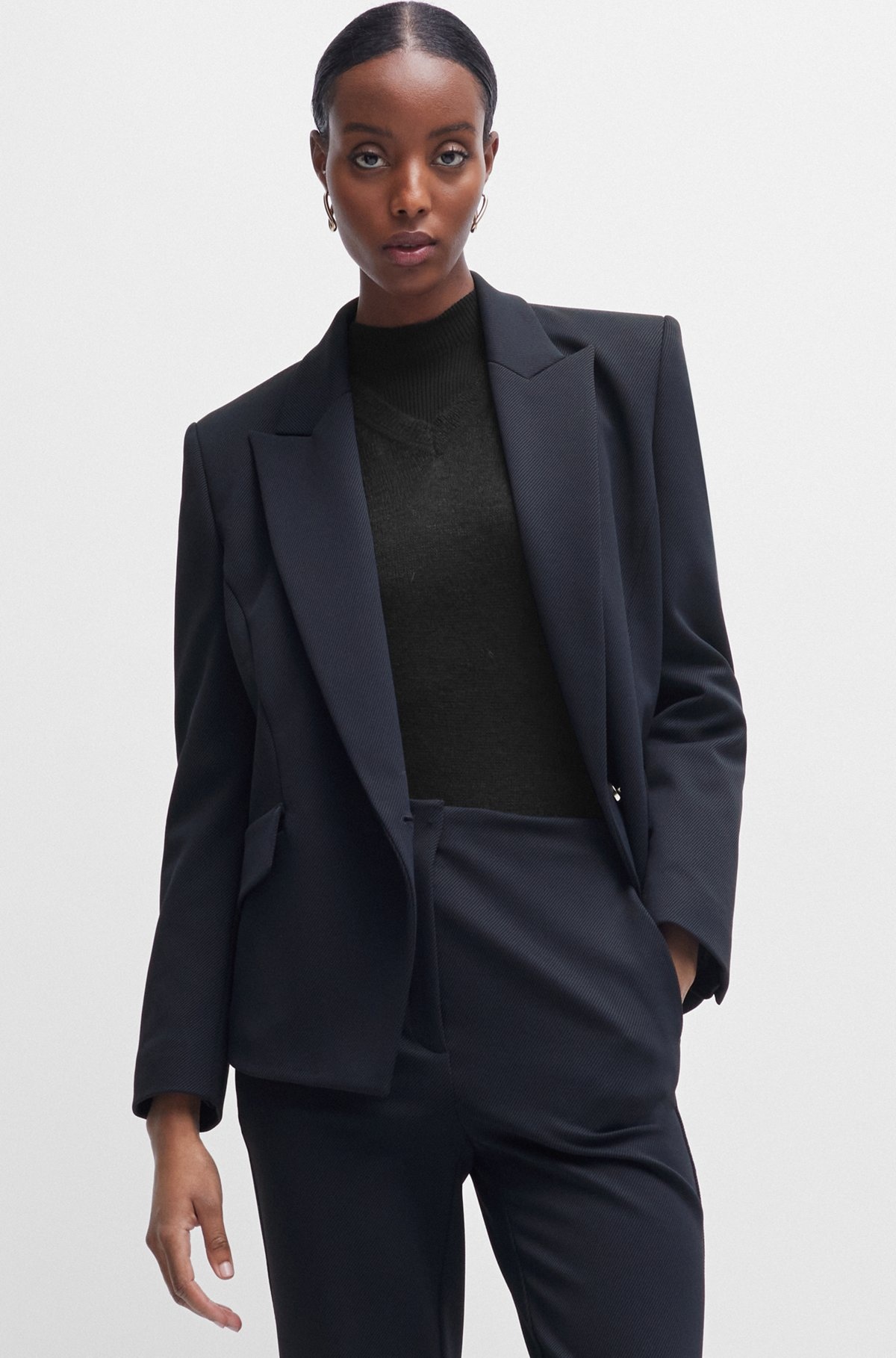 REGULAR-FIT JACKET IN STRETCH TWILL - 5