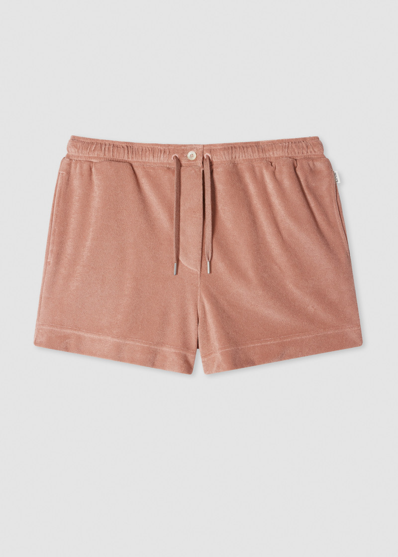 Women's Peach Towelling Lounge Set 4