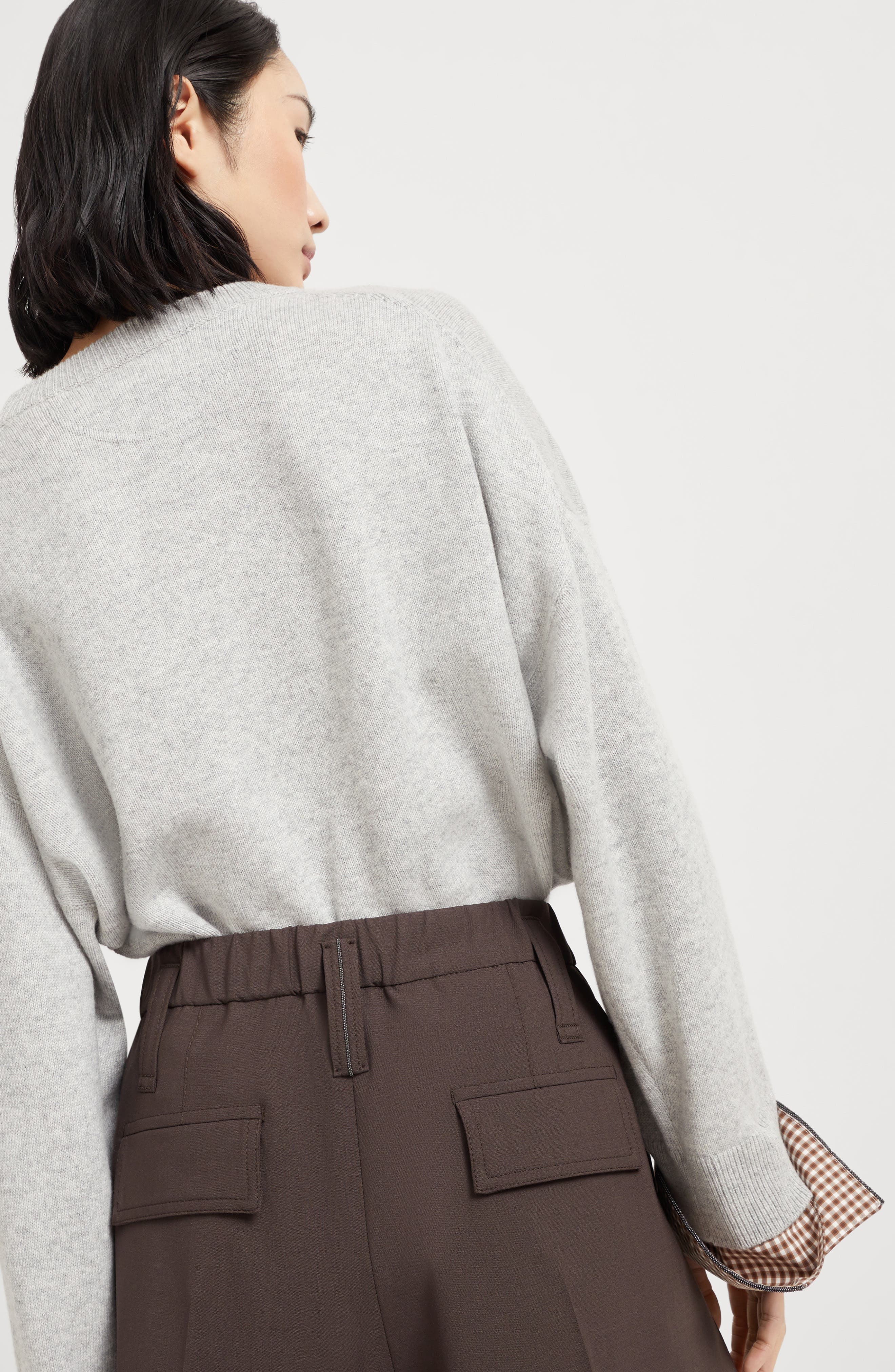 Brunello Cucinelli Formal shorts with monili in Cocoa at Nordstrom - 4