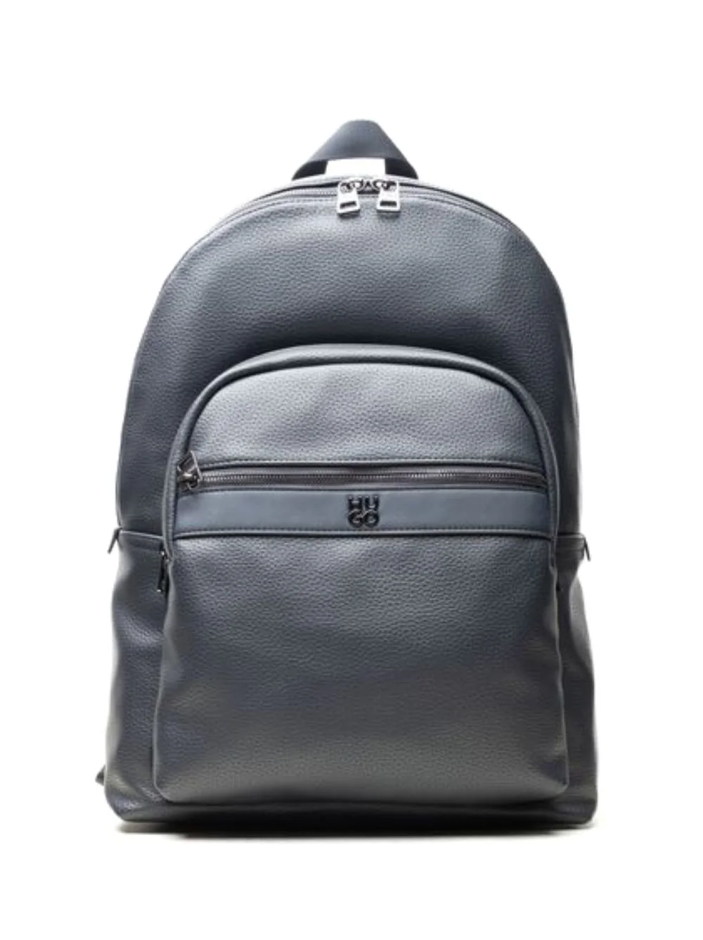 logo-plaque zip-pocket backpack - 1