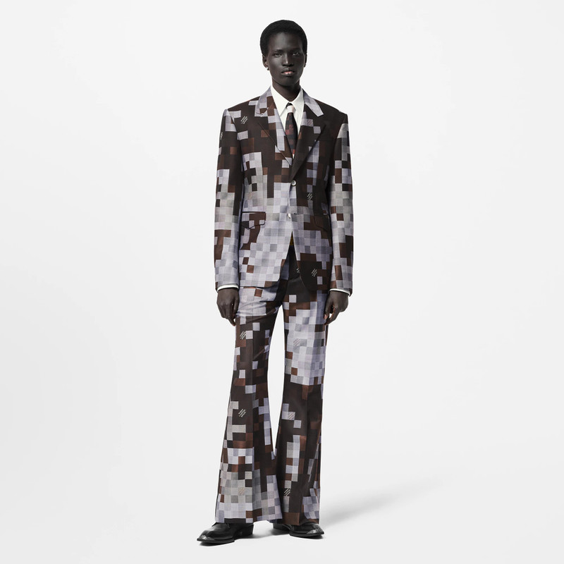 Louis Vuitton Silk And Wool-Blend Tailored Flared Pants outlook