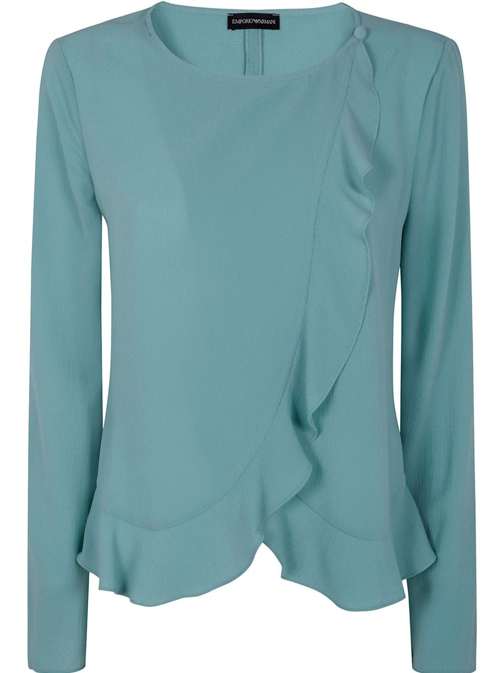 ruffled-trim jacket - 1