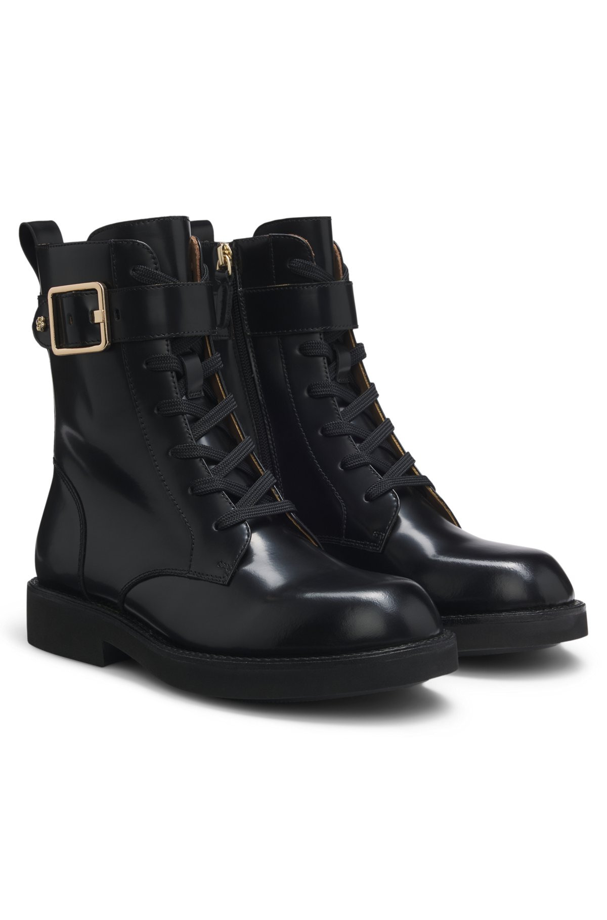 LEATHER BOOTS WITH BUCKLE DETAIL - 2