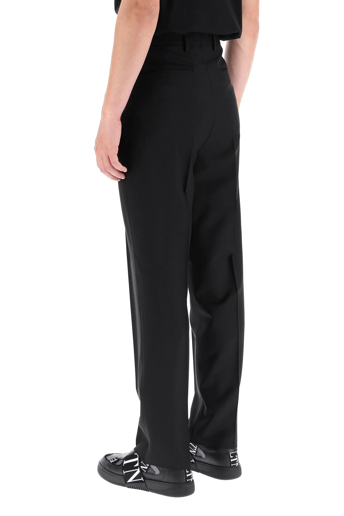 WOOL AND MOHAIR FORMAL TROUSERS - 4