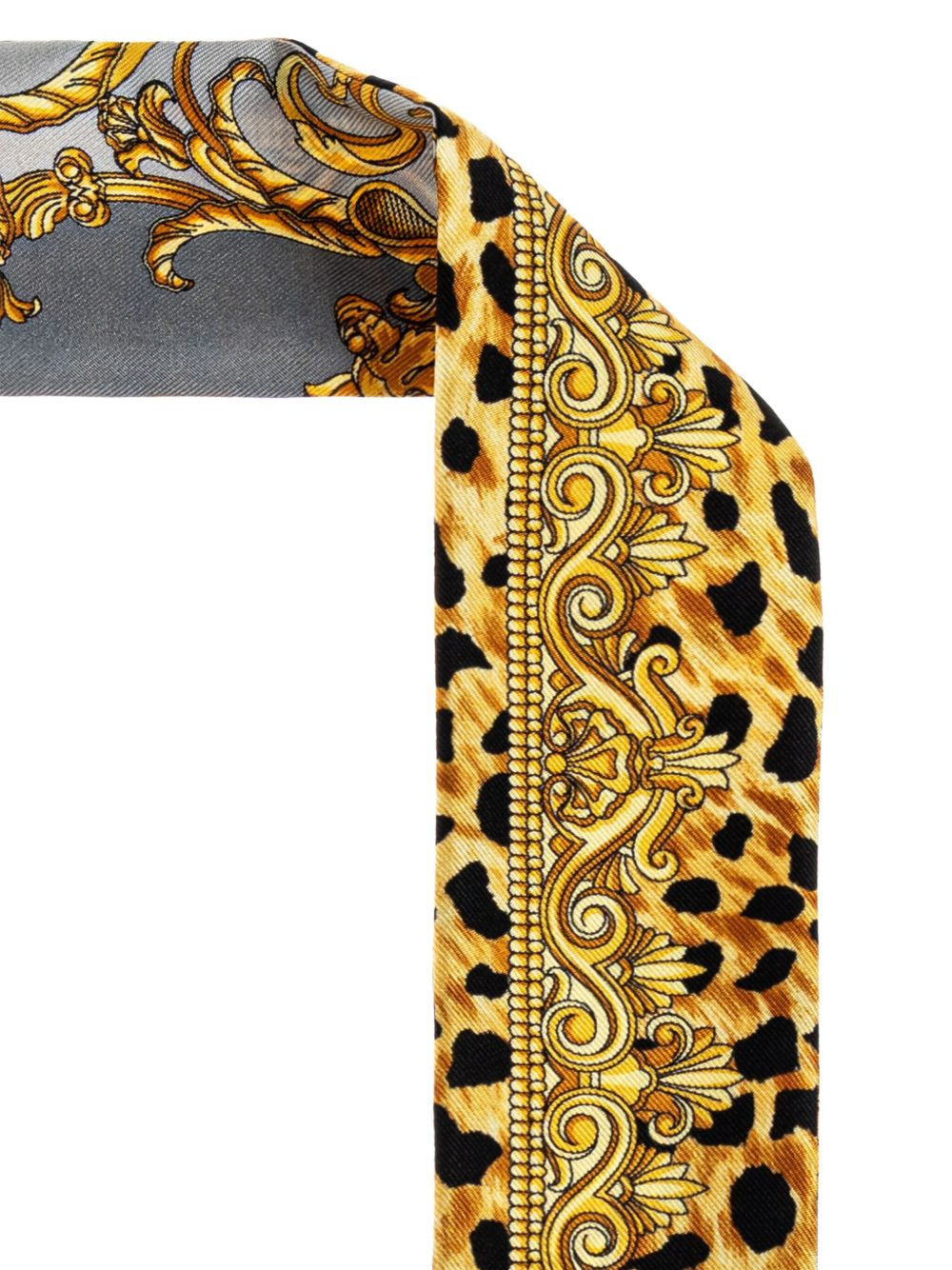 Barocco leopard-print scarf - 5