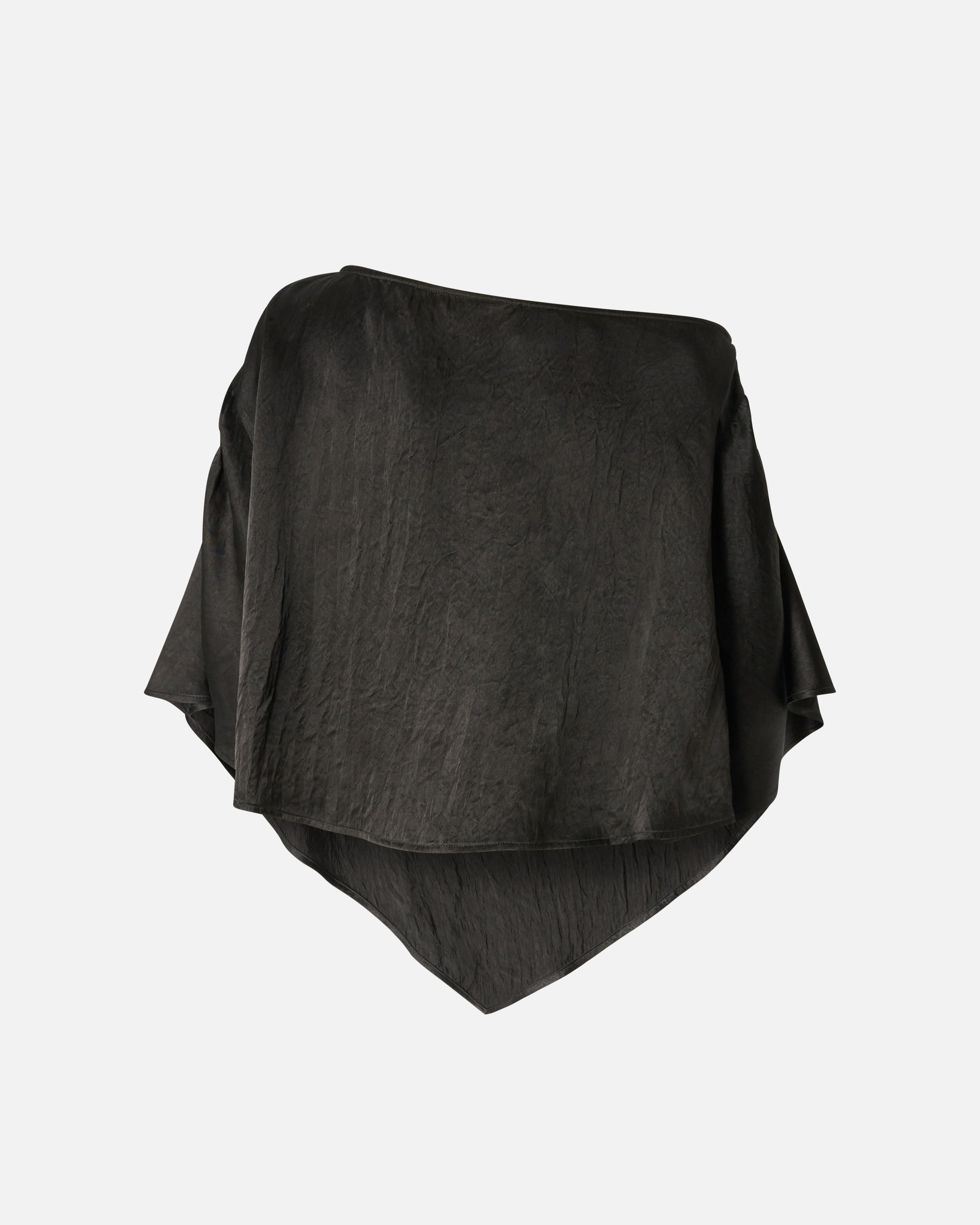 CRINKLED SATIN BLOUSE - 6