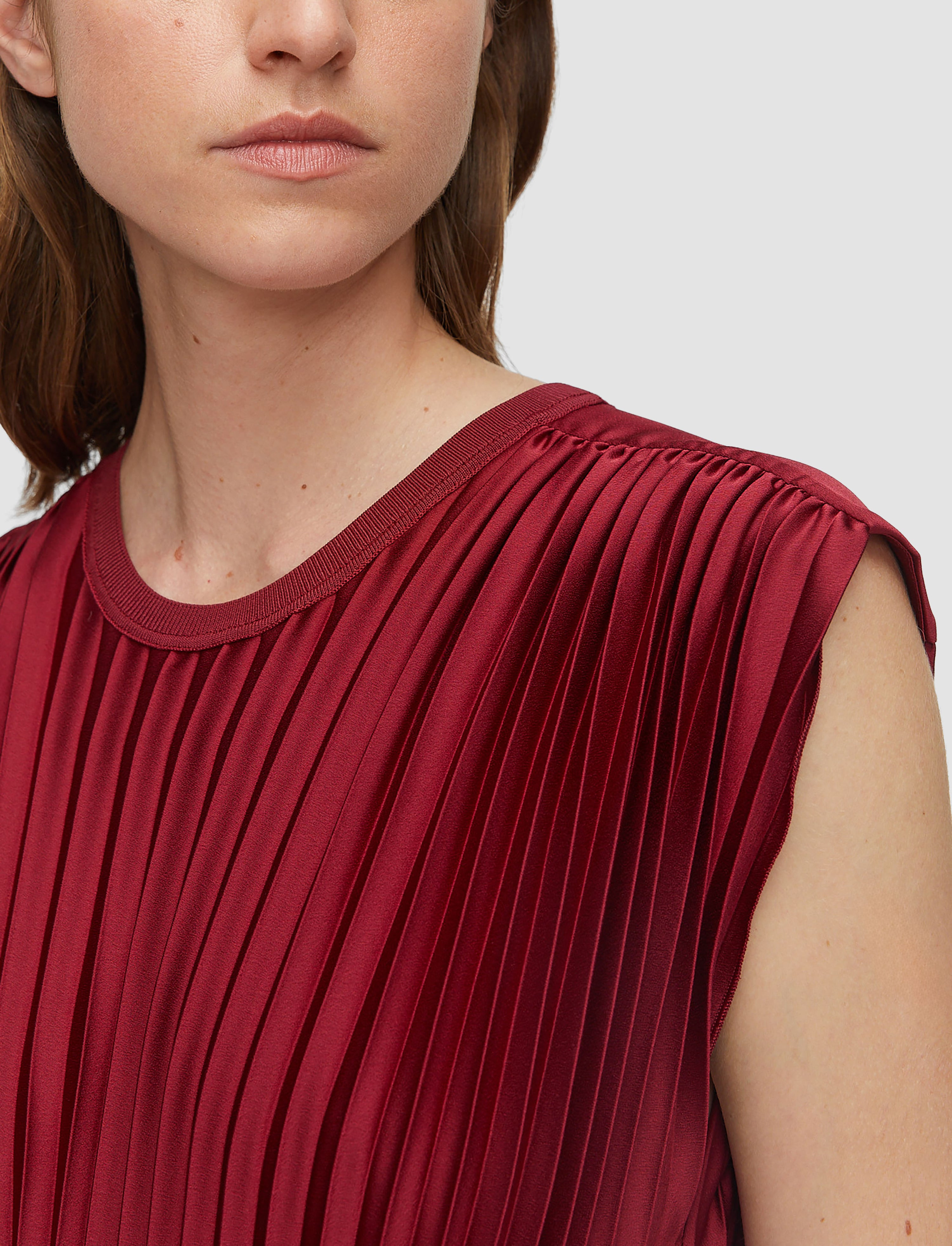 Volta Knit Weave Plissé Dress - 4