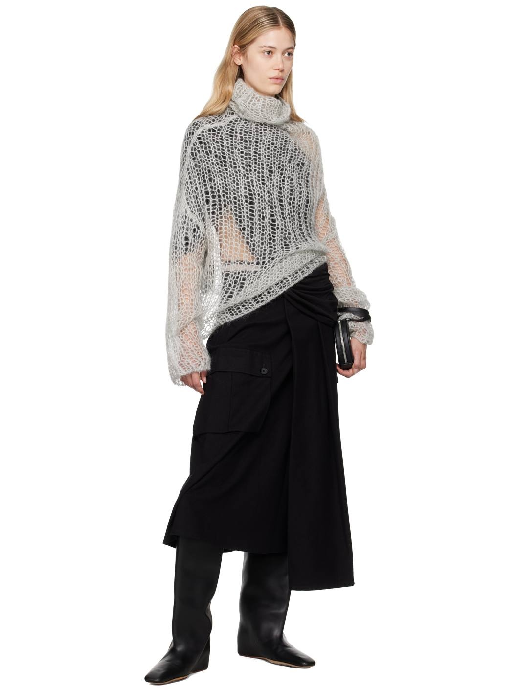 Gray Dian 2 R-Mohair Turtleneck - 4