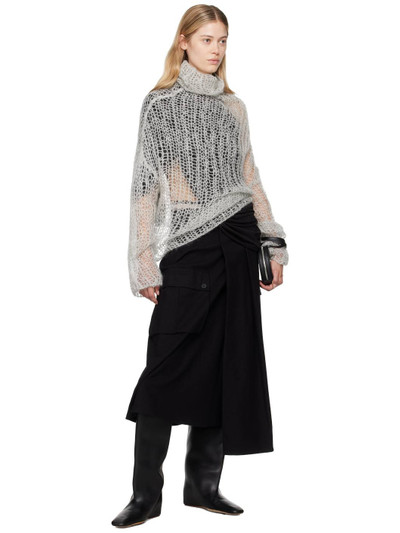 Yohji Yamamoto Gray Dian 2 R-Mohair Turtleneck outlook