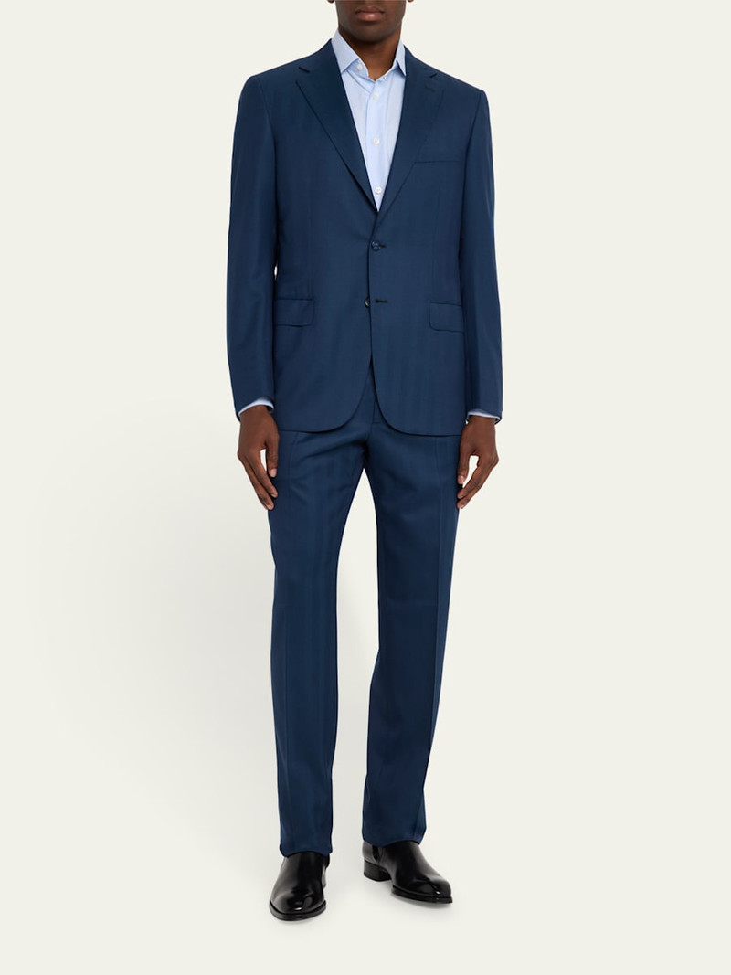 Brioni Men's Wool Herringbone Two-Piece Suit outlook
