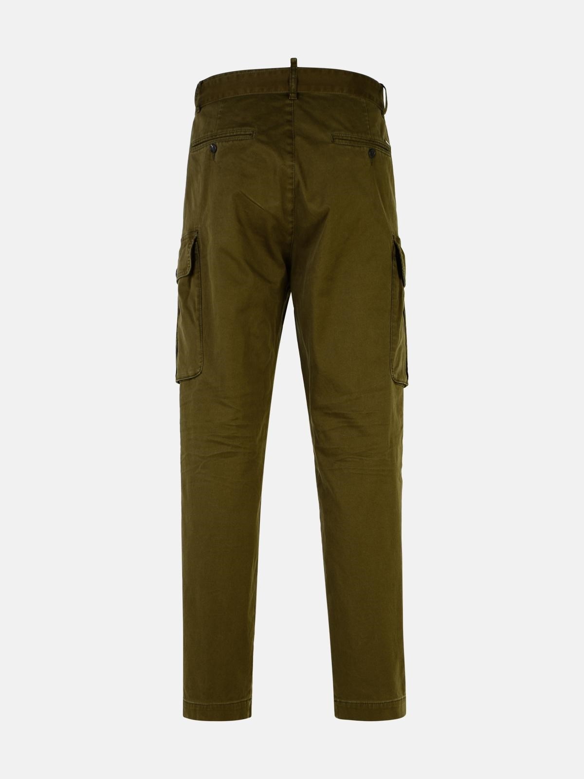 DARK GREEN 'CARGO' PANTS - 3