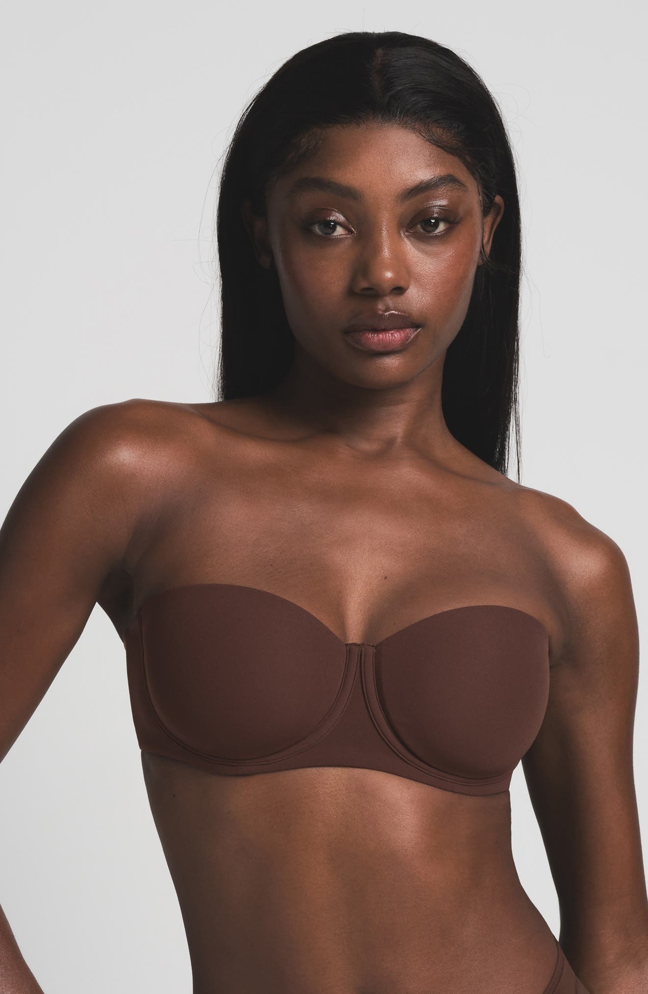 SKIMS Fits Everybody Strapless Bra in Cocoa at Nordstrom - 3