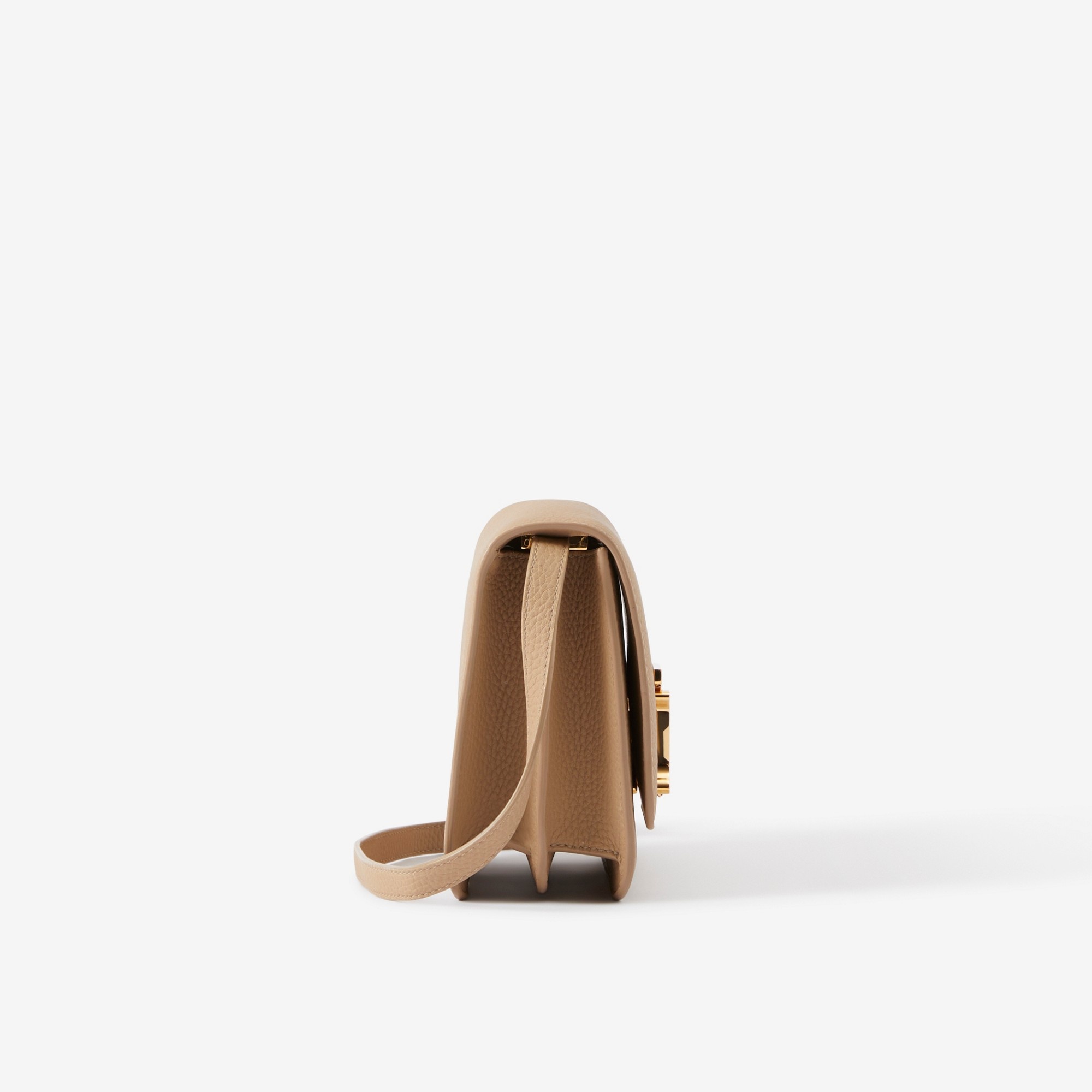 Topstitched Grainy Leather Small TB Bag - 2