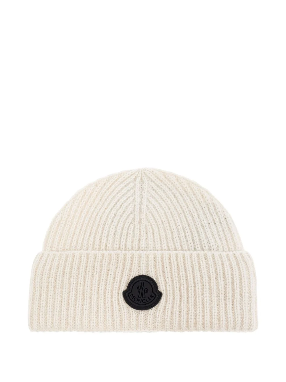 ribbed logo-patch beanie - 1
