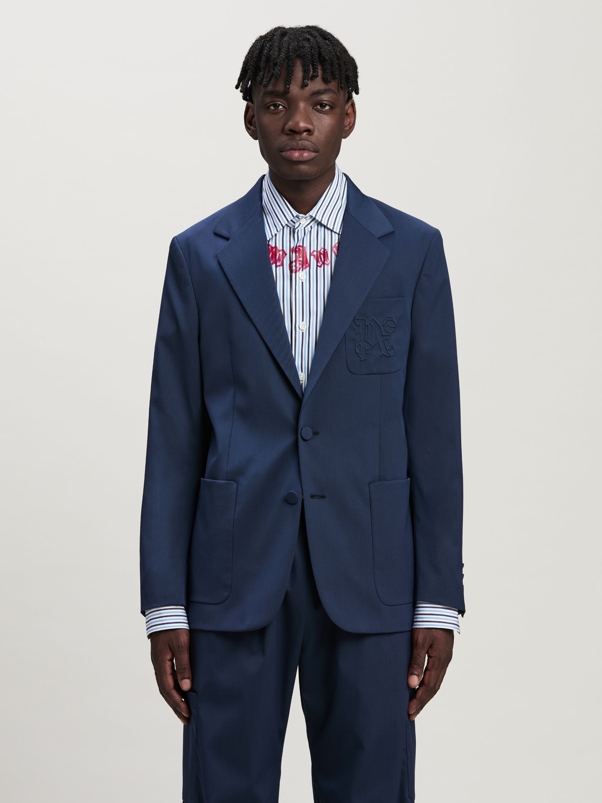 Monogram Pocket Blazer - 3