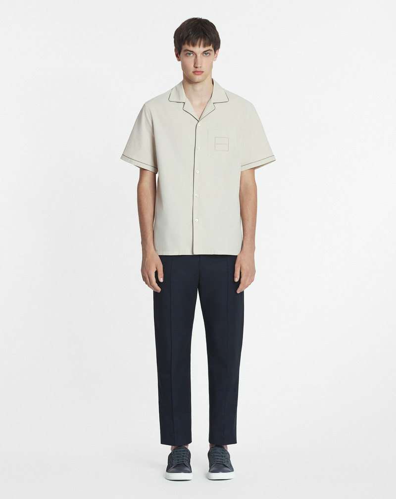Lanvin FLUID COTTON BOWLING SHIRT outlook