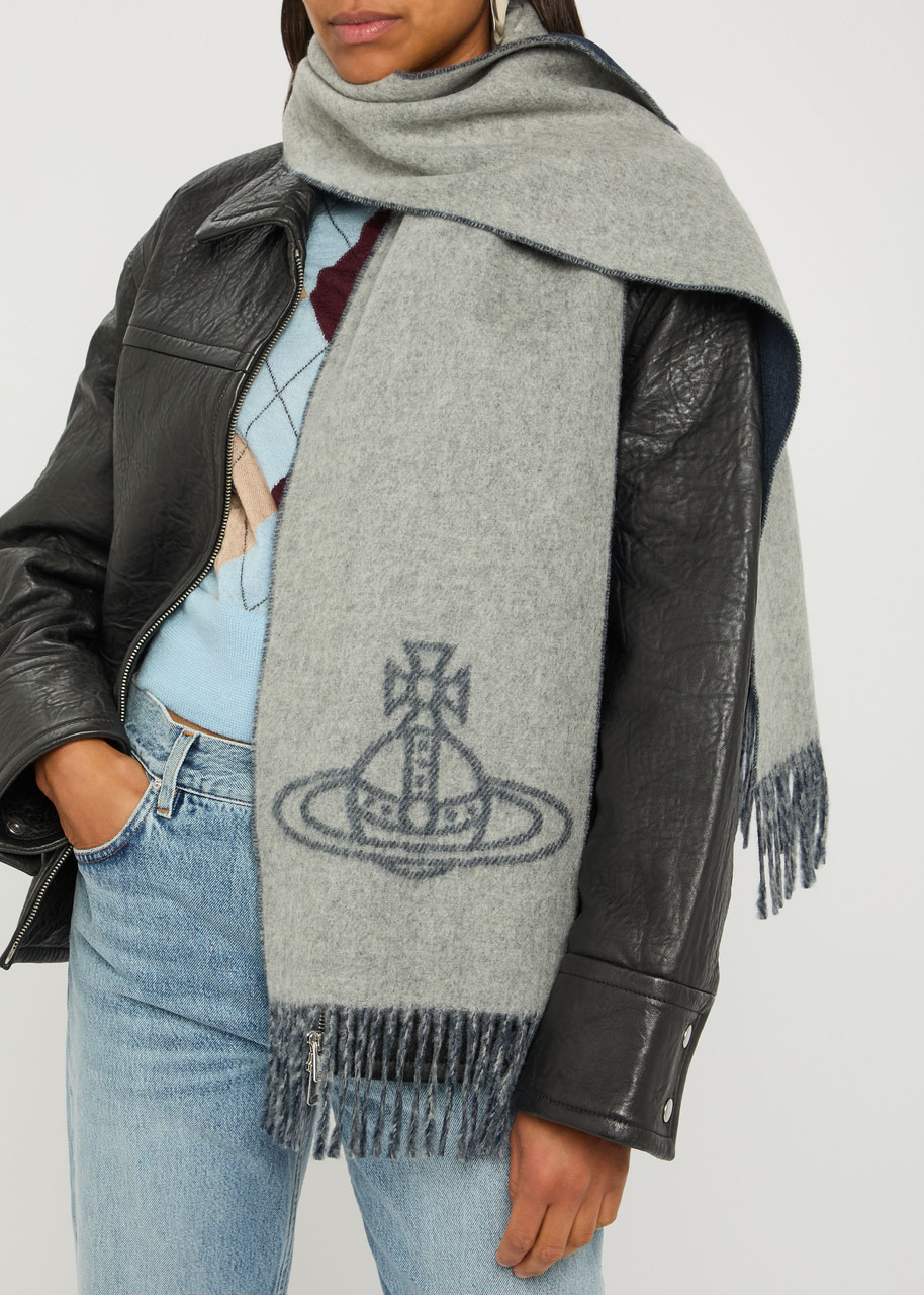 Vivienne Westwood Orb-intarsia Wool Scarf - 4