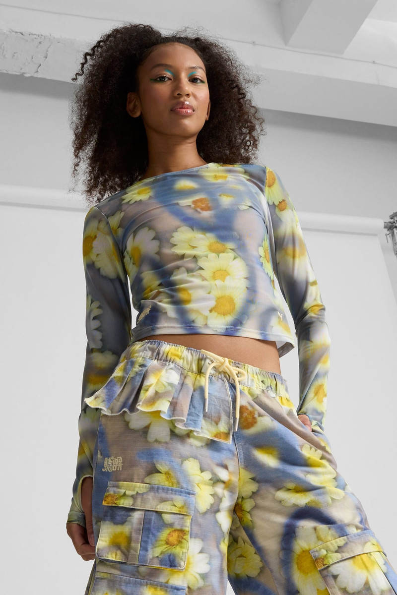 PUMA PUMA x COLLINA STRADA Women's Mesh Long Sleeve Tee outlook