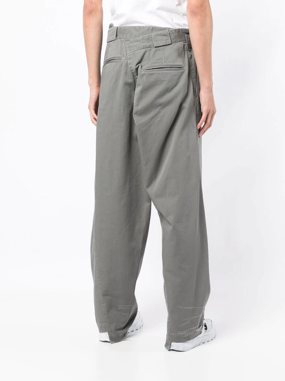 logo-print loose-fit trousers - 4