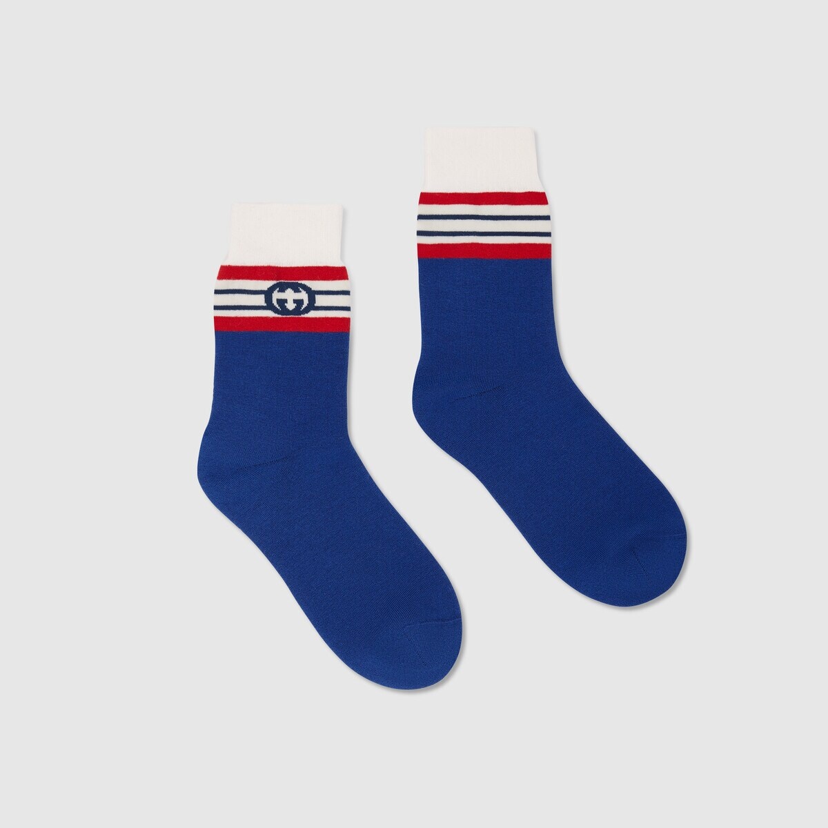 Interlocking G stripe cotton socks - 2