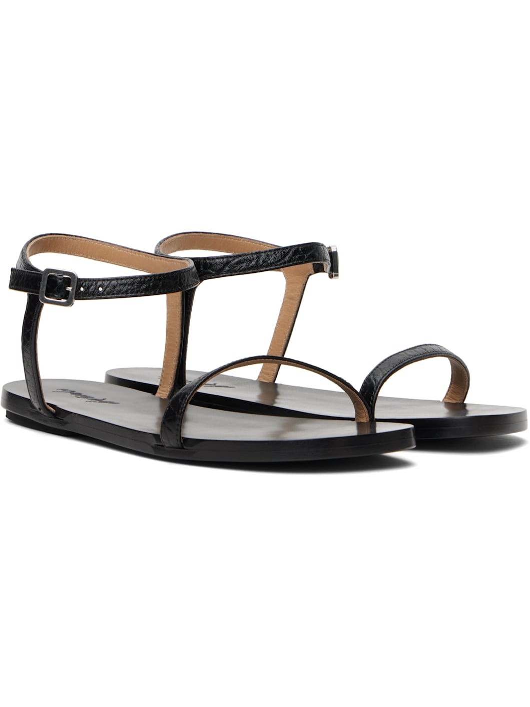 Black Sottile Sandals - 4