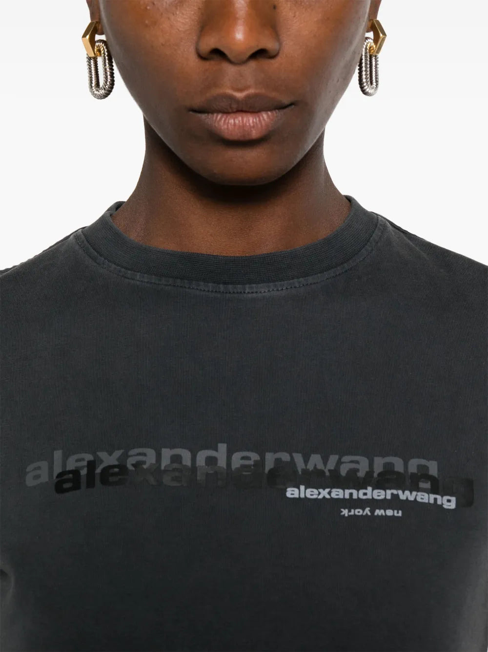 ALEXANDER WANG - Women Shrunken Tee - 4