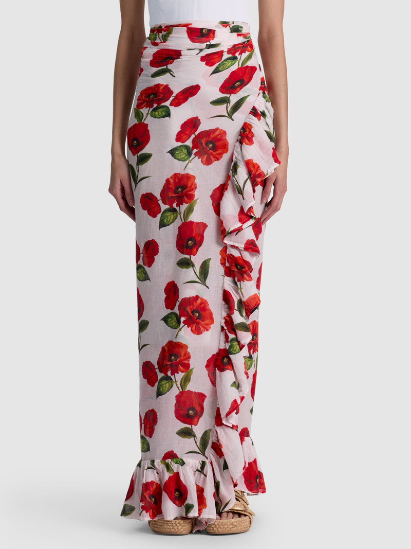 A+O X CONIGLIO PALM BEACH PAREO - SUMMER POPPY 2