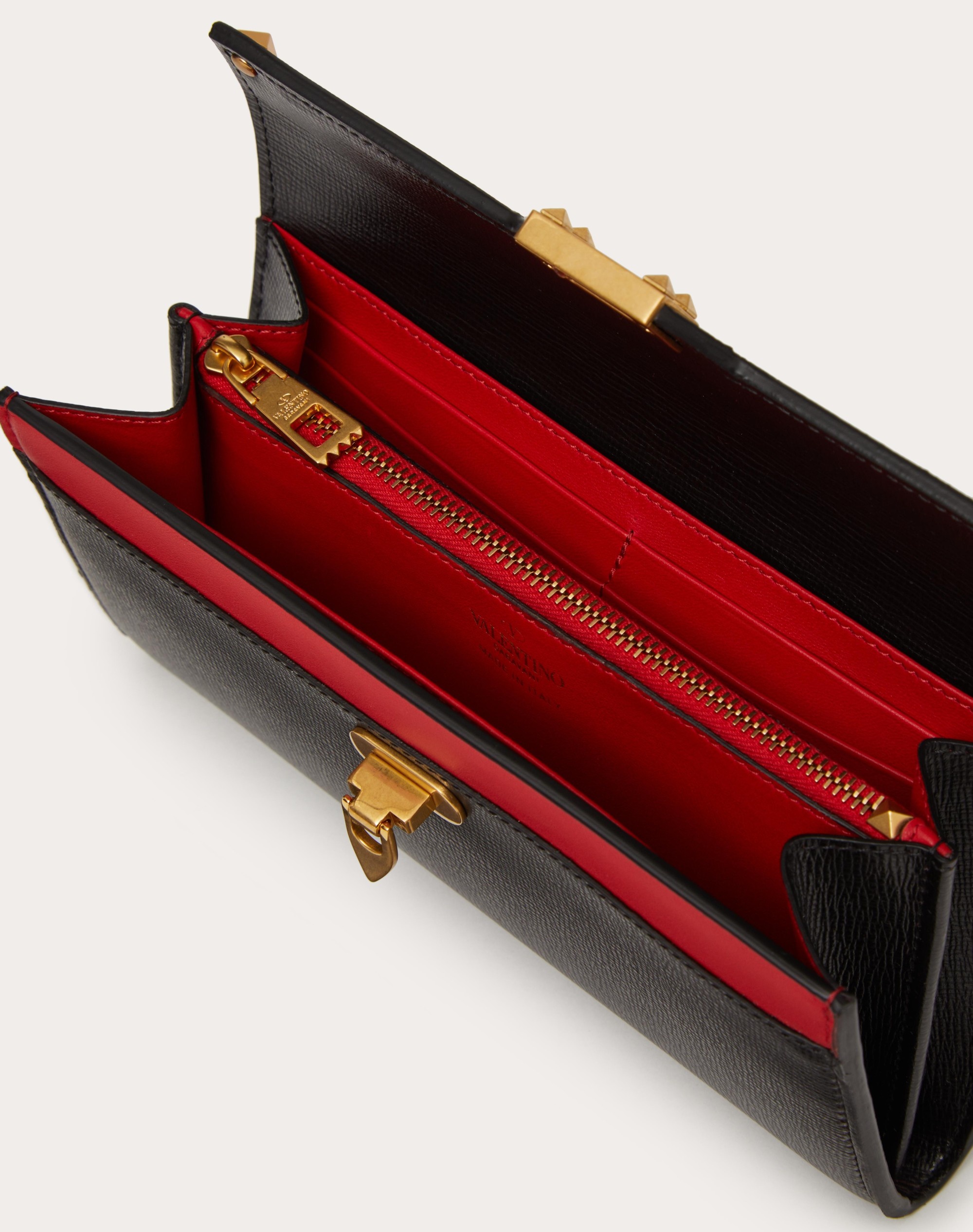 ROCKSTUD WALLET IN GRAINY CALFSKIN - 5