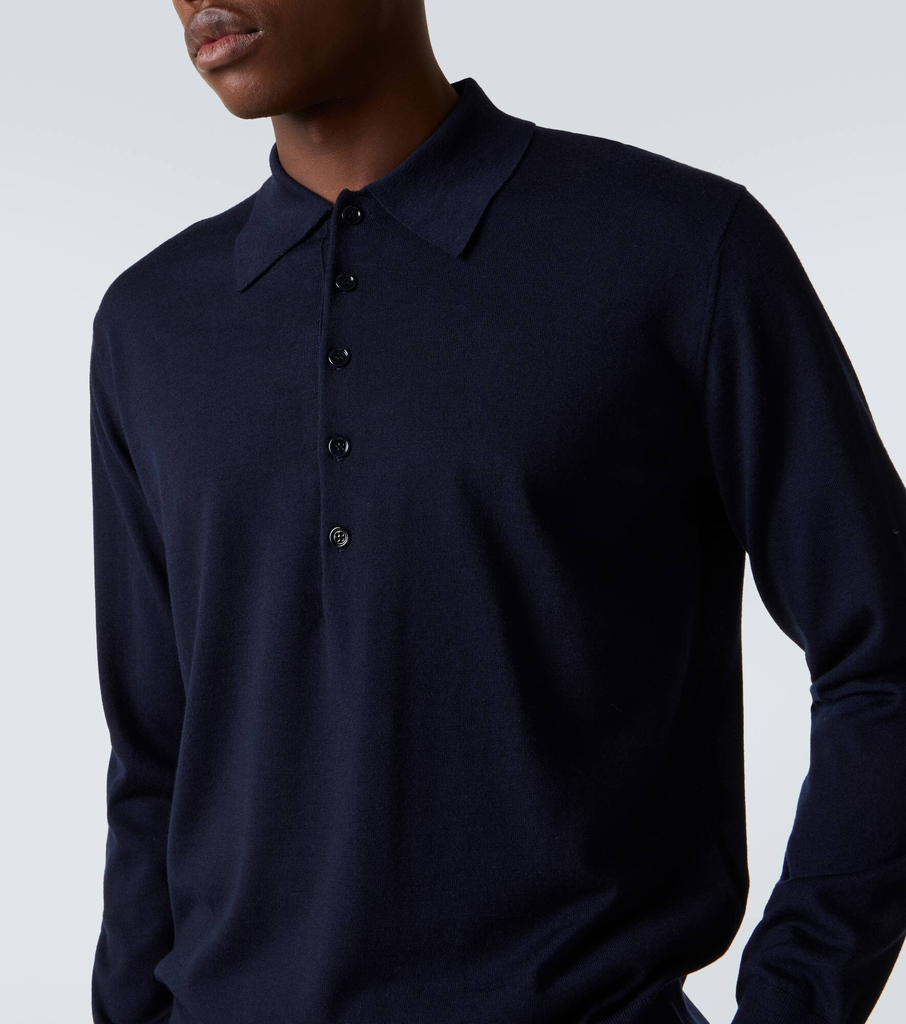 Wool polo sweater - 5