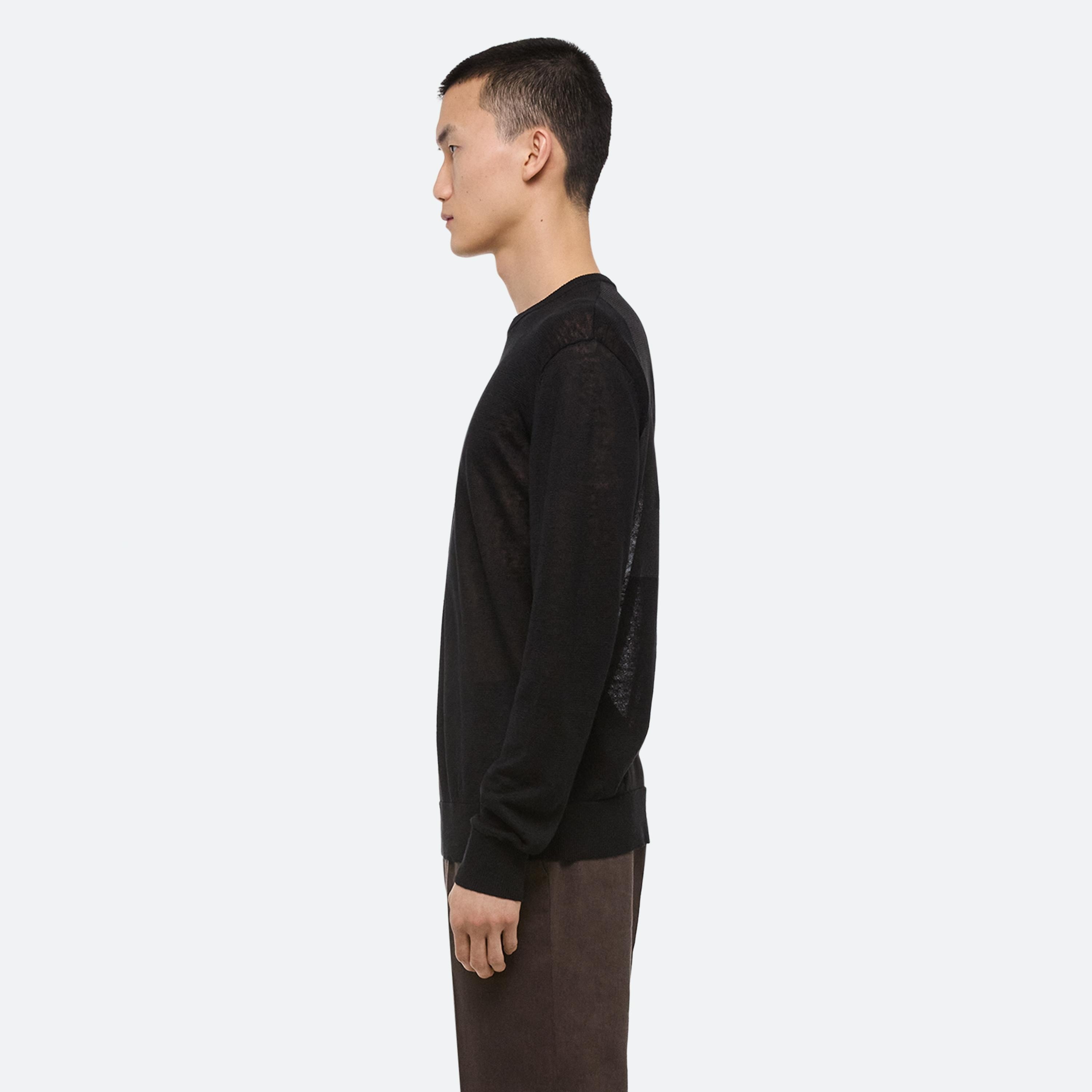 SHEER LOGO SWEATER - 4