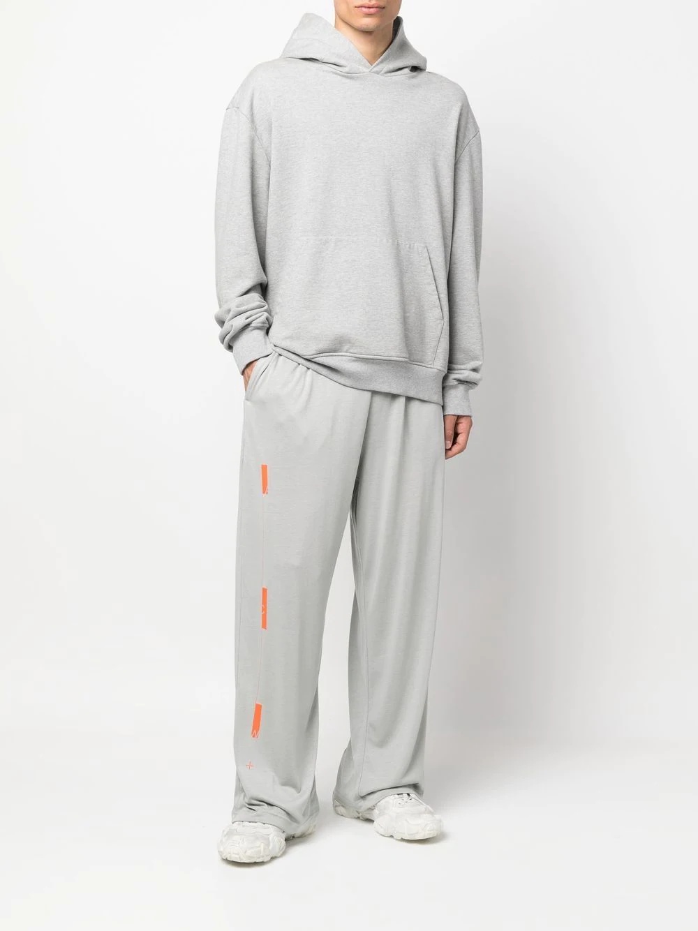 wide-leg cotton track pants - 2