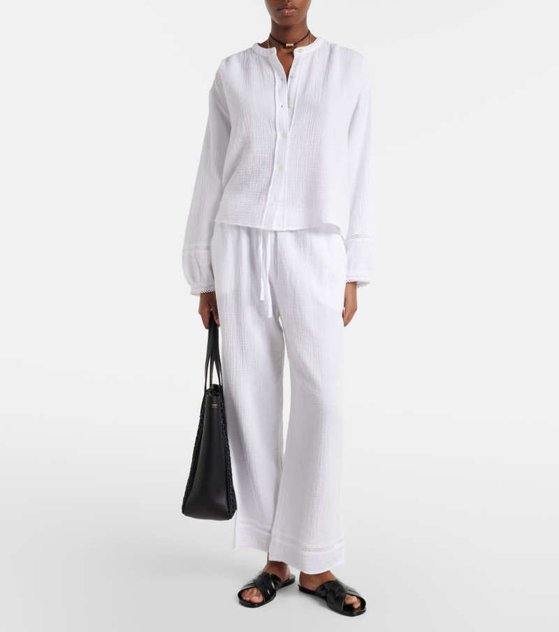 velvet Taria cotton muslin shirt outlook