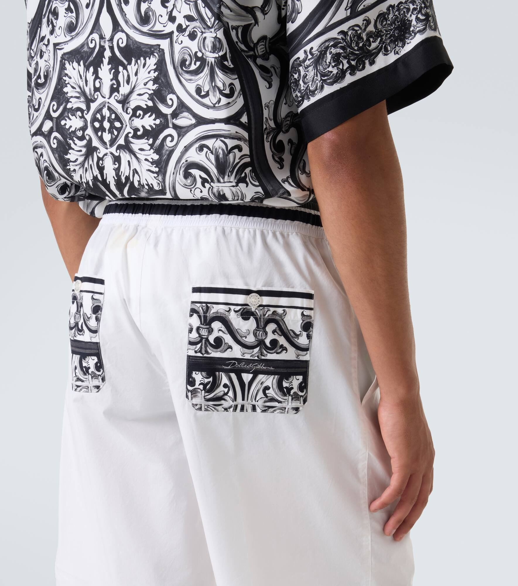 Majolica cotton shorts - 6