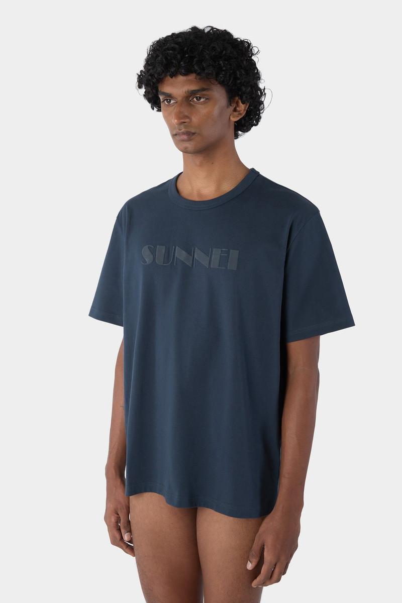 BIG LOGO SPRAYED T-SHIRT / dark blue 3