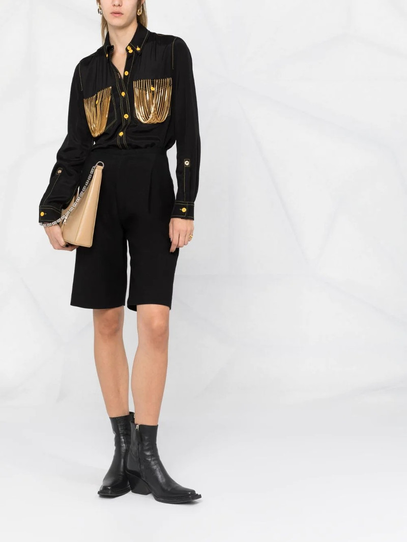 Burberry chain pocket detail shirt outlook