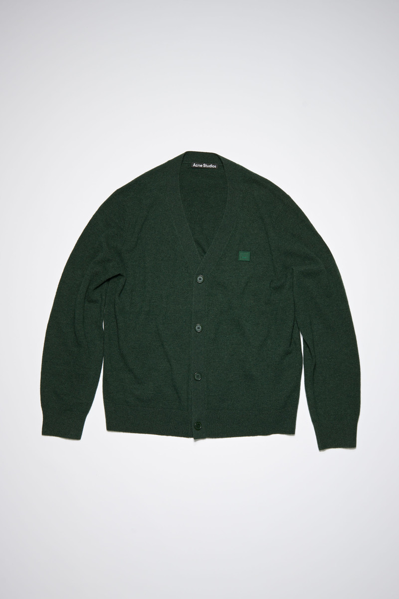 Wool cardigan - Bottle green 5