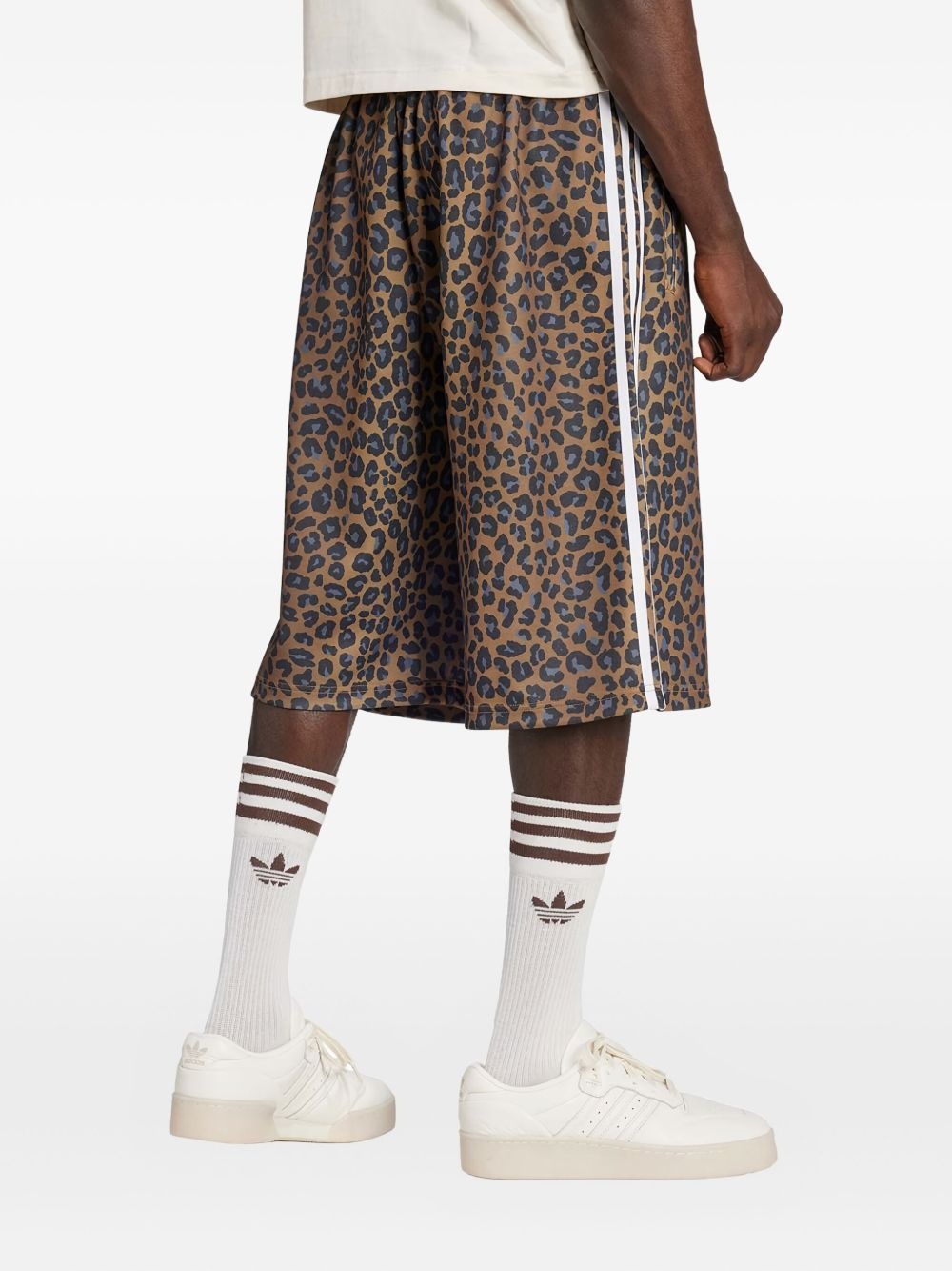 leopard-print shorts - 3
