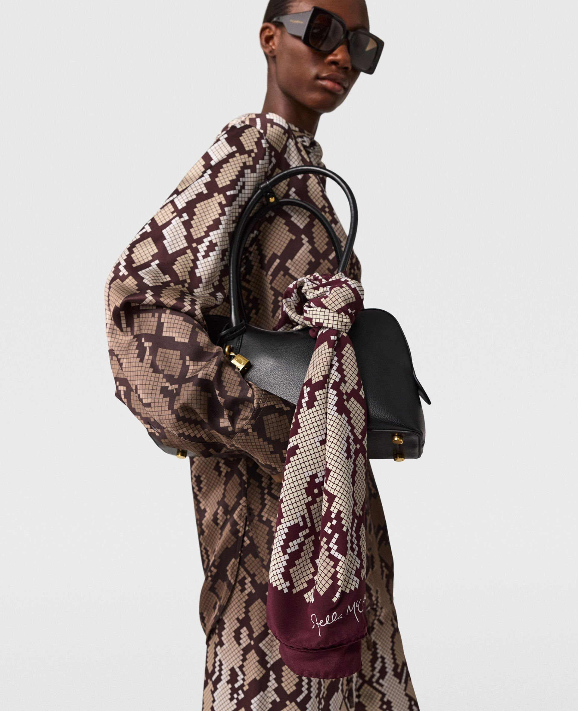Snake Print Square Scarf - 2