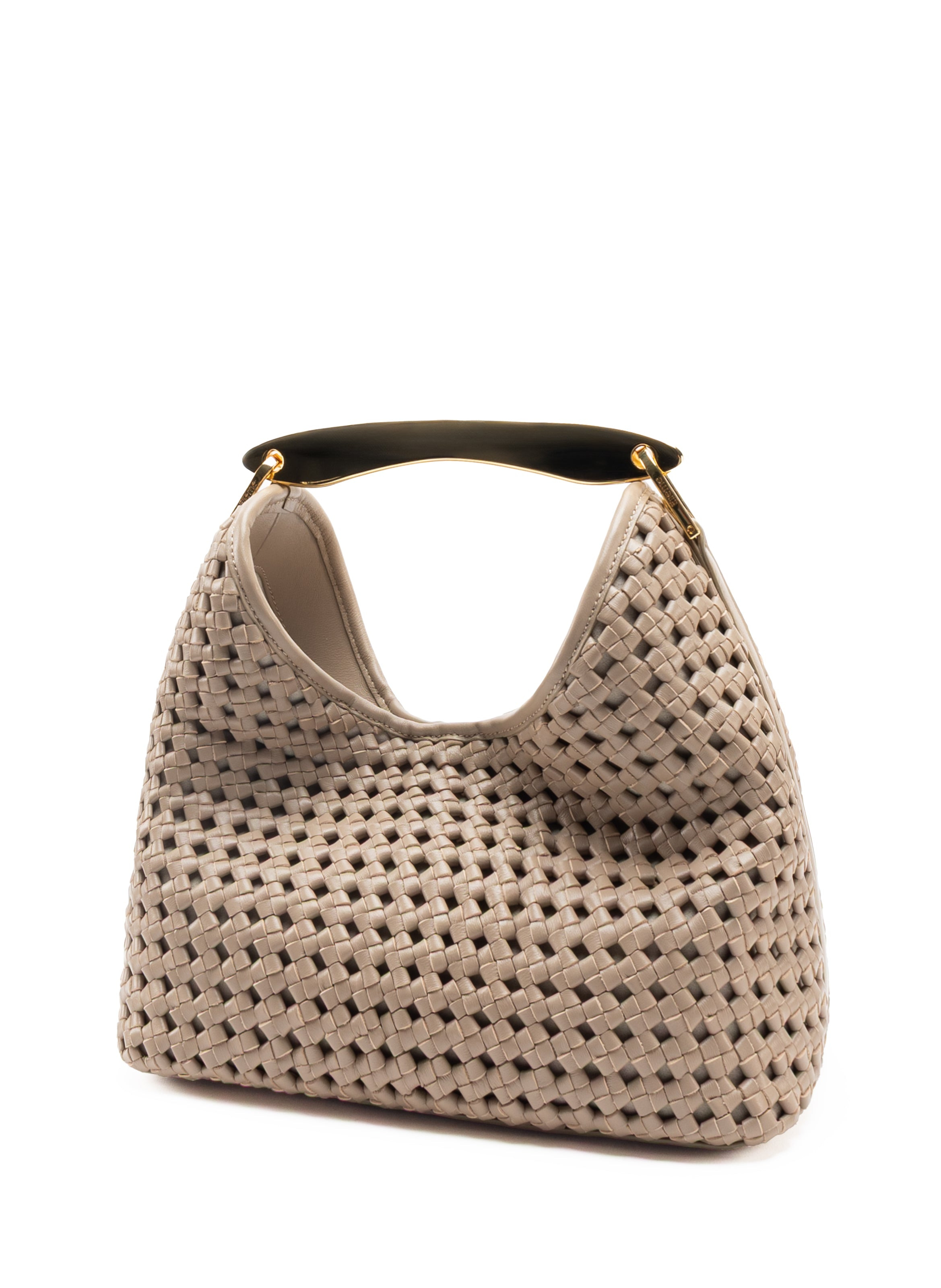 Boomerang Woven Leather Taupe - 3
