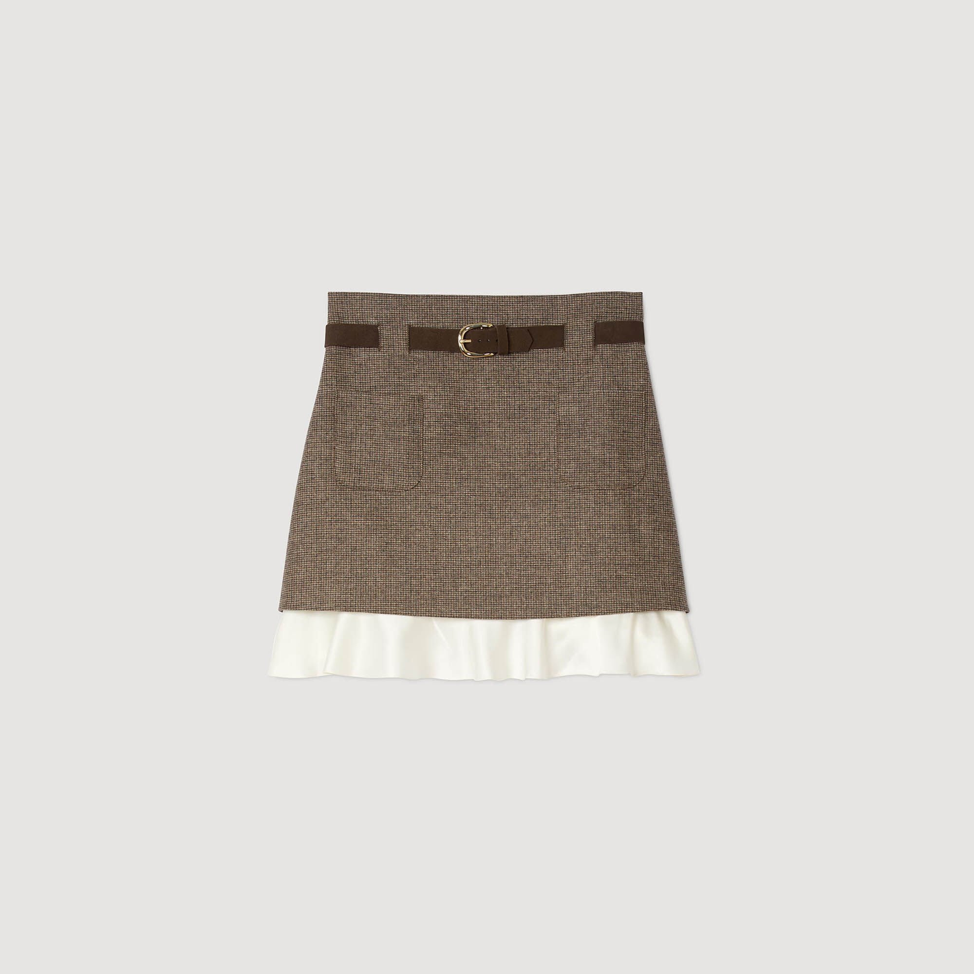 MINI SKIRT WITH REMOVABLE BELT - 7